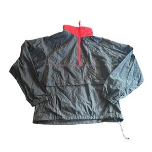 Vintage Black Red Windbreaker Tracksuit Set Size Medium Nylon Retro Y2K Gorpcore